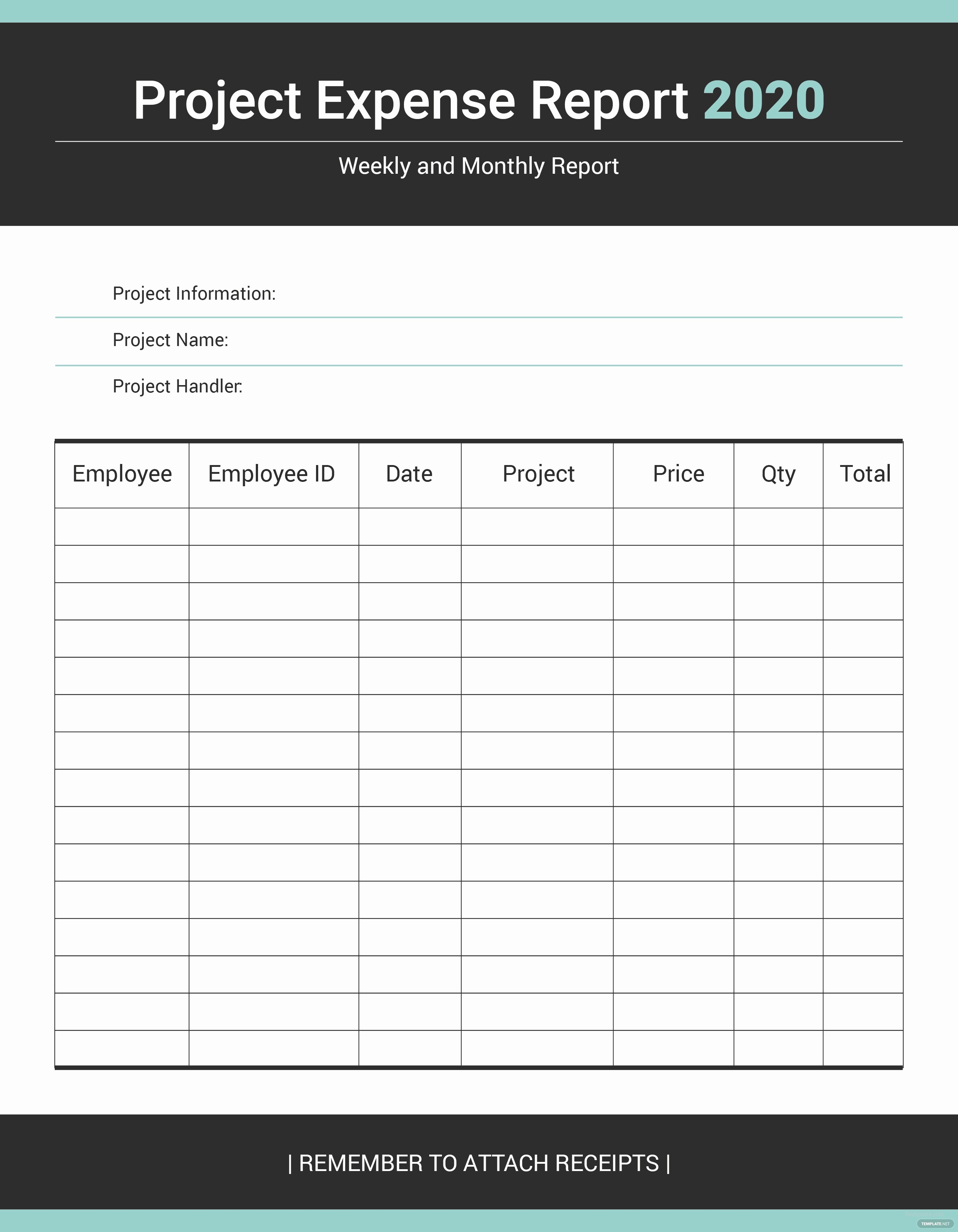 Expense Report Template for Numbers Unique Free Project Expense Report Template In Microsoft Word