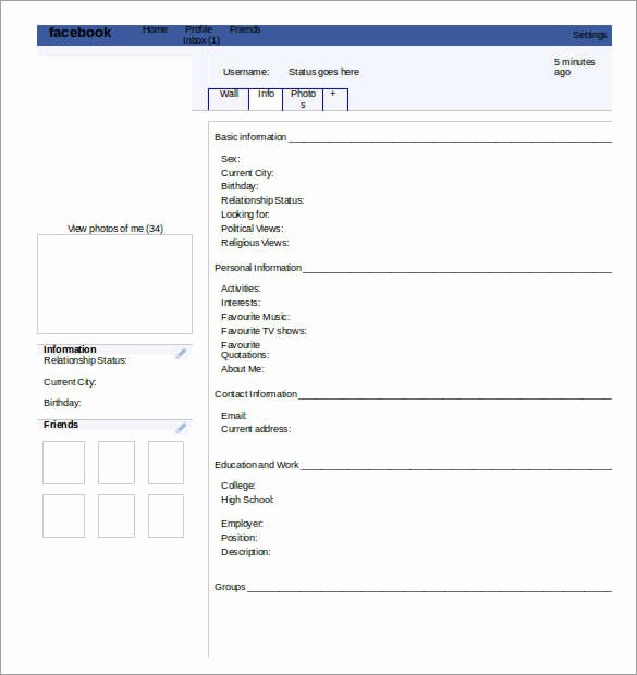 Facebook Post Template for Word Elegant 49 Templates Doc Pdf Psd Ppt