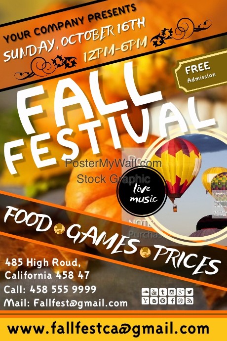Fall event Flyer Template Free New Copy Of Fall Festival4