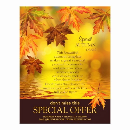 Fall event Flyer Template Free New Fall Festival Flyer Template with Falling Leaves