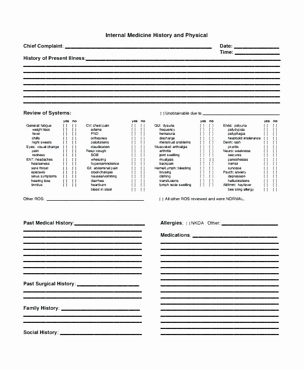 Family Health History form Template Inspirational Family Medical History Questionnaire form Sample