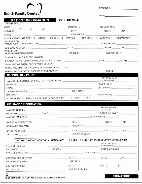 Family Health History form Template Luxury Health History form Template Dental Medical Update