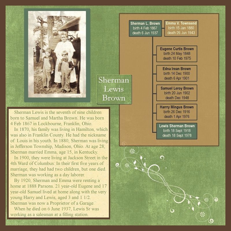 Family History Book Layout Ideas Best Of Family History Scrapbook Layout with Mini Family Tree