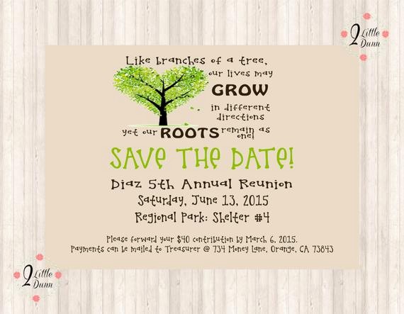Family Reunion Flyer Templates Free Best Of Save the Date Flyer Family Reunion Printable Digital