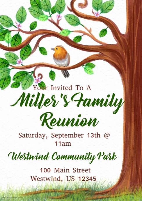 Family Reunion Flyer Templates Free Fresh Family Reunion Template