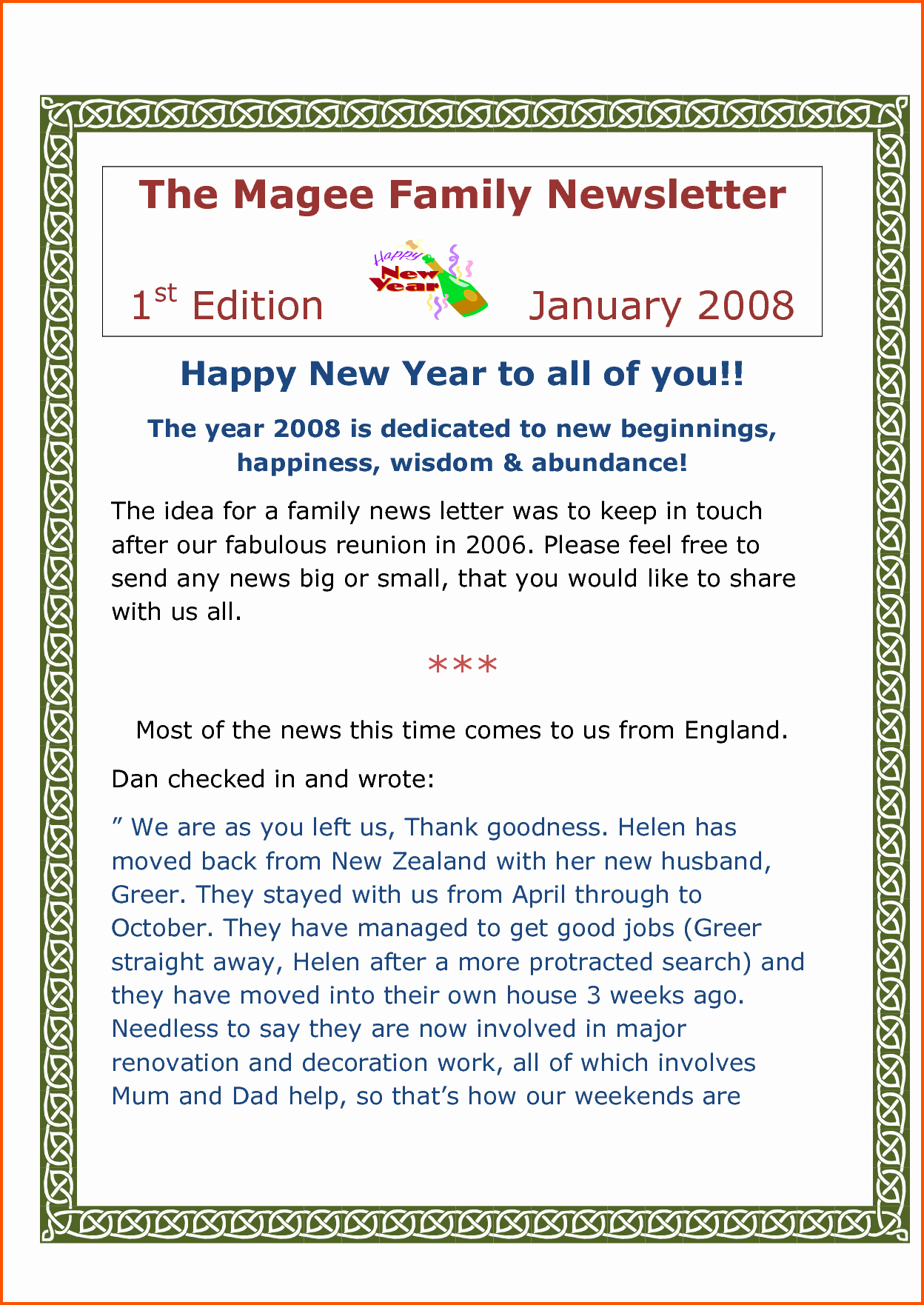 Family Reunion Newsletter Templates Free Best Of Free Family Reunion Invitation Templates