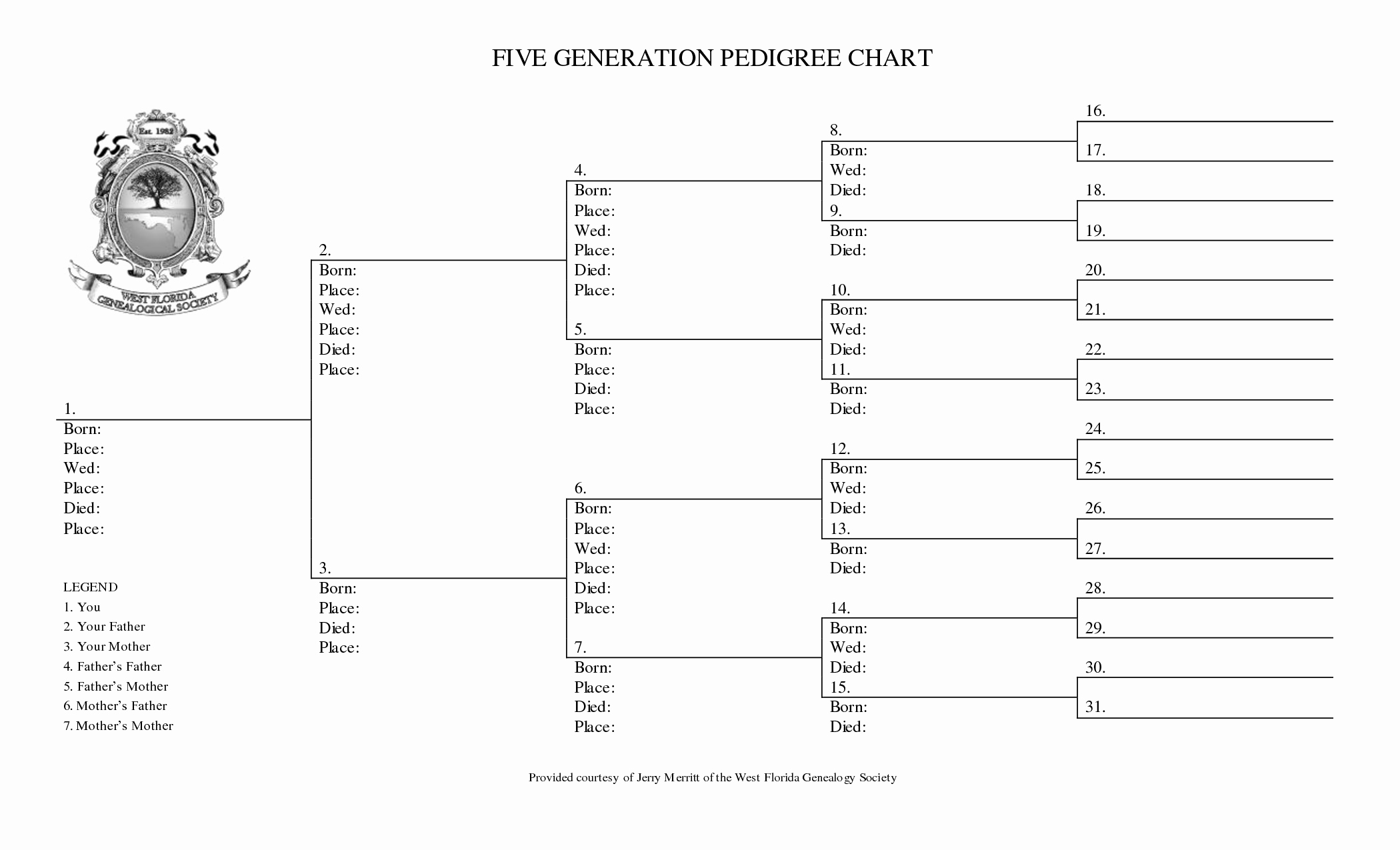 Family Tree Template 5 Generations Best Of 5 Generation Family Tree Outline Bamboodownunder
