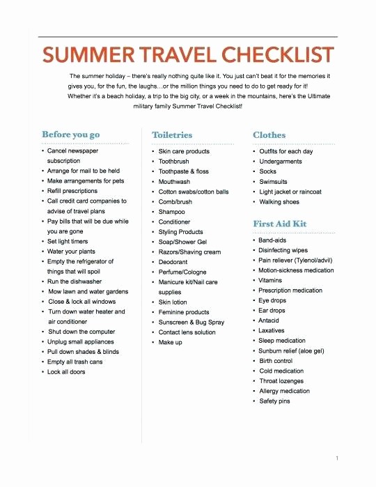 Family Vacation Packing List Template Best Of 9 Family Holiday Packing List Template Uk – Danielmelofo