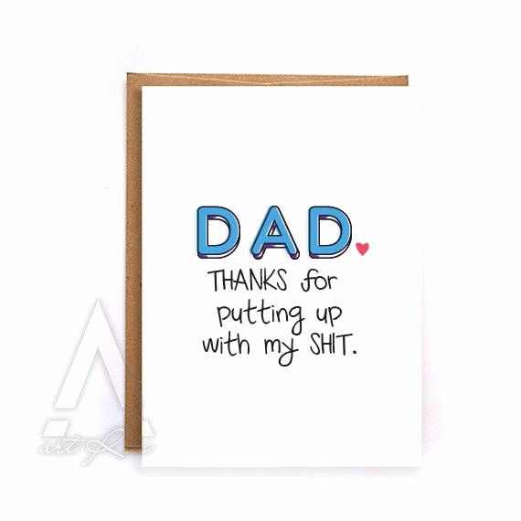 Fathers Day Card From Daughters Lovely Fathers Day Card Funny Fathers Day Card From Daughter