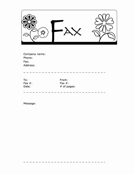 Fax Cover Sheet Download Free Lovely 9 Best Of Fun Fax Cover Sheet Template Generic