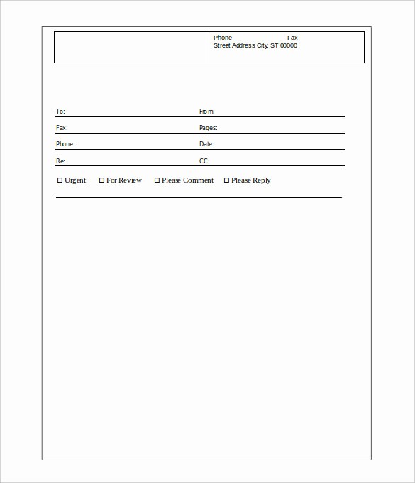 Fax Cover Sheet Download Free Unique Basic Fax Cover Sheet – 10 Free Word Pdf Documents