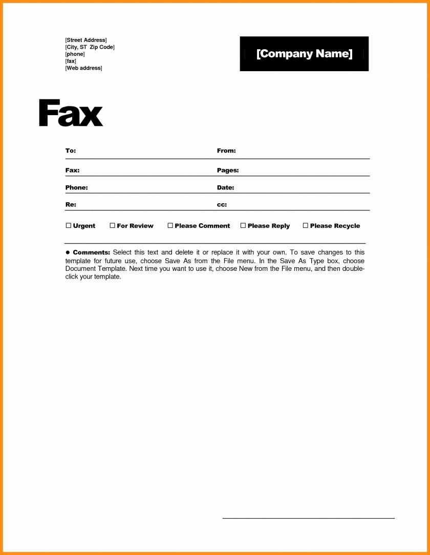 Fax Cover Sheet for Mac Fresh Fax Cover Sheet Template Page Sample Pdf Standard Free