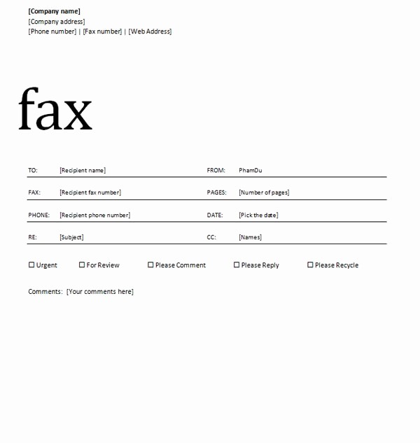 Fax Cover Sheet for Word Fresh 14 Word Cover Page Design Microsoft Word Cover