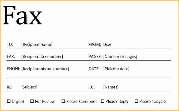 Fax Cover Sheet for Word Fresh How to Fill Out A Fax Cover Sheet