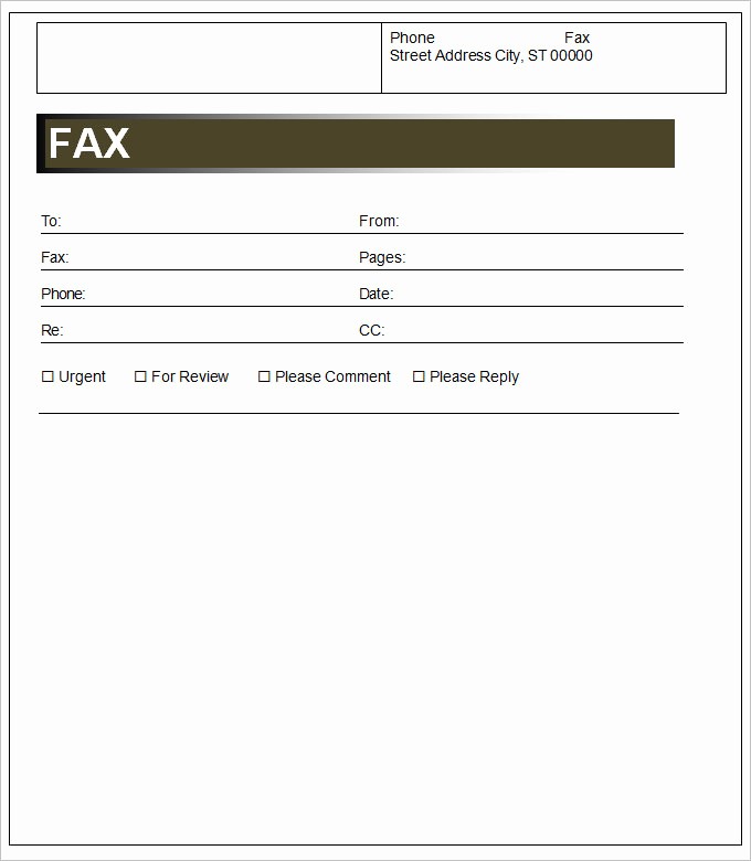 Fax Cover Sheet for Word Lovely Fax Cover Letter Template Word Free