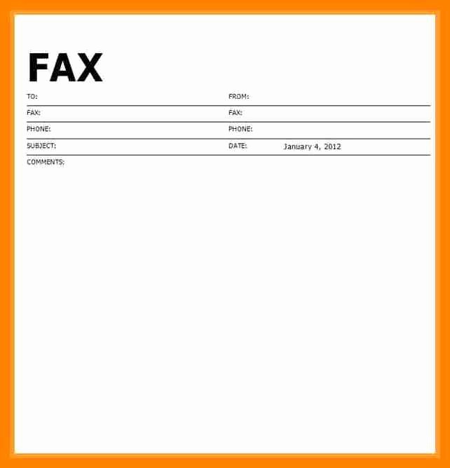 Fax Cover Sheet for Word Luxury 9 Free Printable Fax Cover Sheet Template