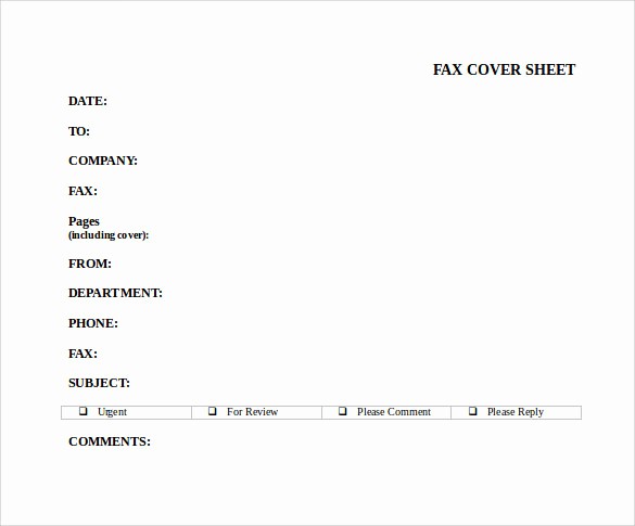 Fax Cover Sheet for Word New 18 Printable Fax Cover Sheet Templates to Download