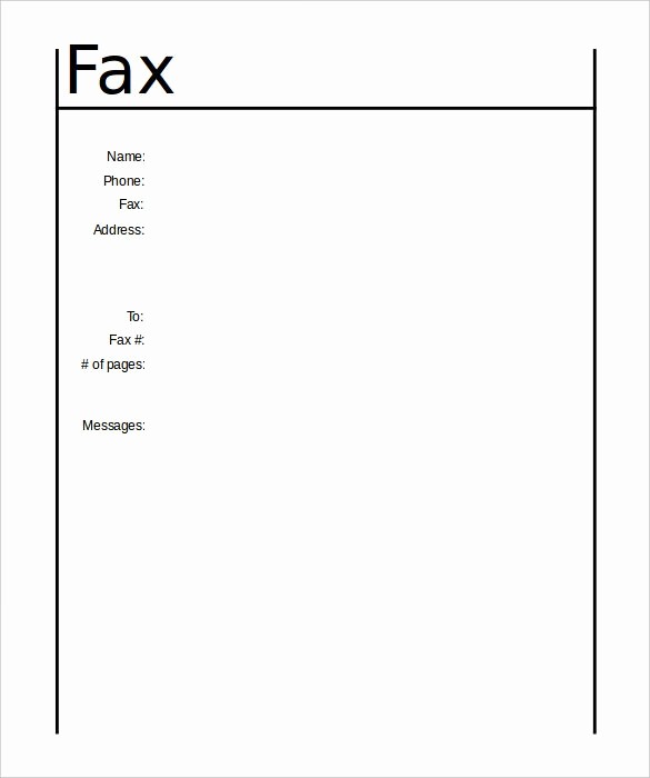Fax Cover Sheet for Word Unique Fax Cover Sheet Template 14 Free Word Pdf Documents