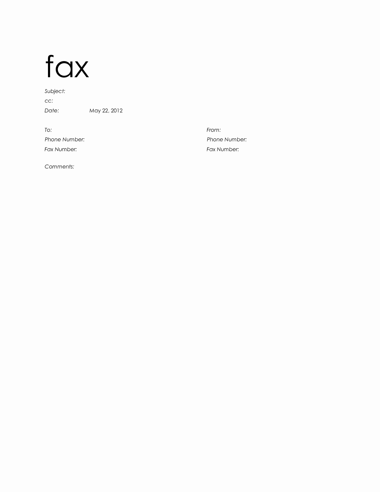 Fax Cover Sheet Microsoft Office Lovely Microsoft Fice Fax Template Portablegasgrillweber