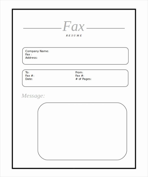 Fax Cover Sheet Pdf format Beautiful Free Printable Fax Cover Sheet Pdf Word Template Sample