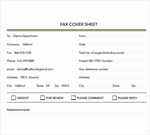 Fax Cover Sheet Pdf format Best Of 28 Fax Cover Sheet Templates