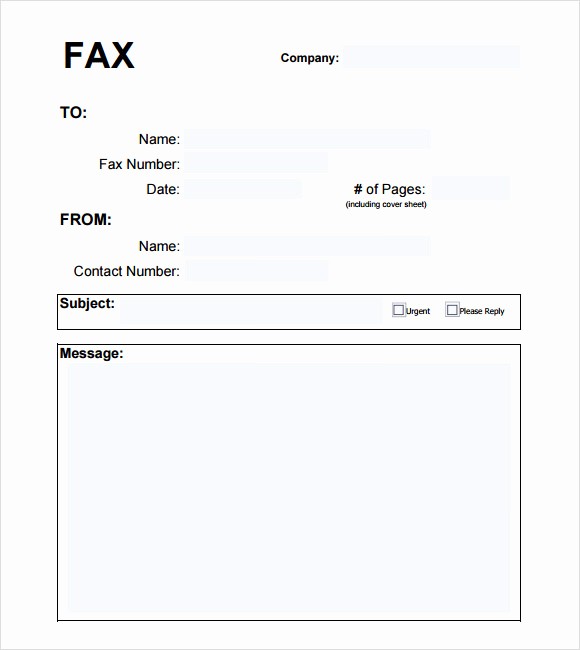 Fax Cover Sheet Pdf format Elegant Cover Sheet Templates