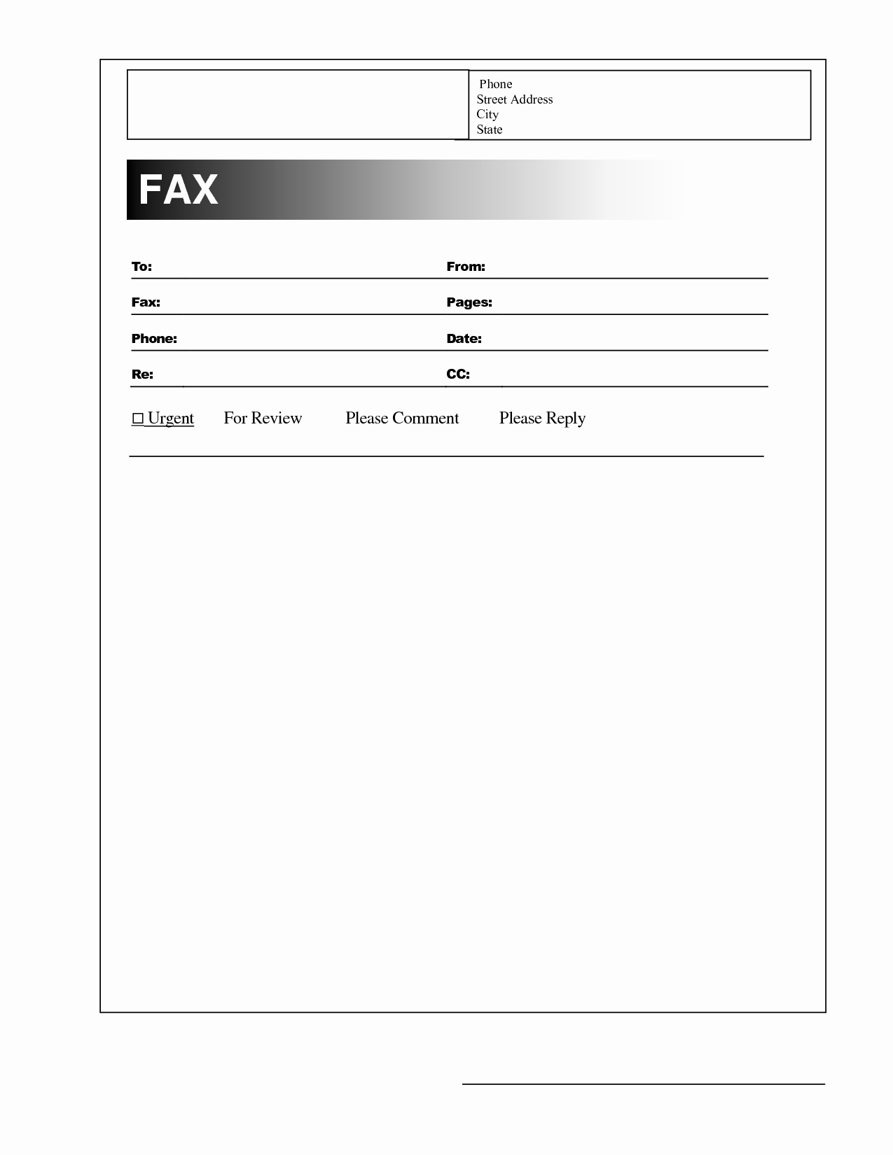 Fax Cover Sheet Pdf format Unique Best S Of Blank Fax Cover Sheet Blank Fax Cover