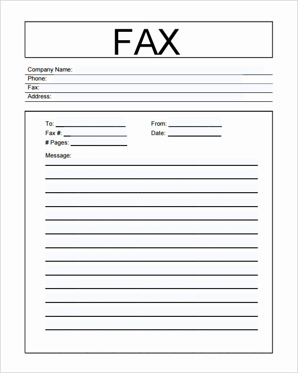 Fax Cover Sheet Pdf Free Beautiful 6 Printable Fax Cover Sheet Templates &amp; Samples