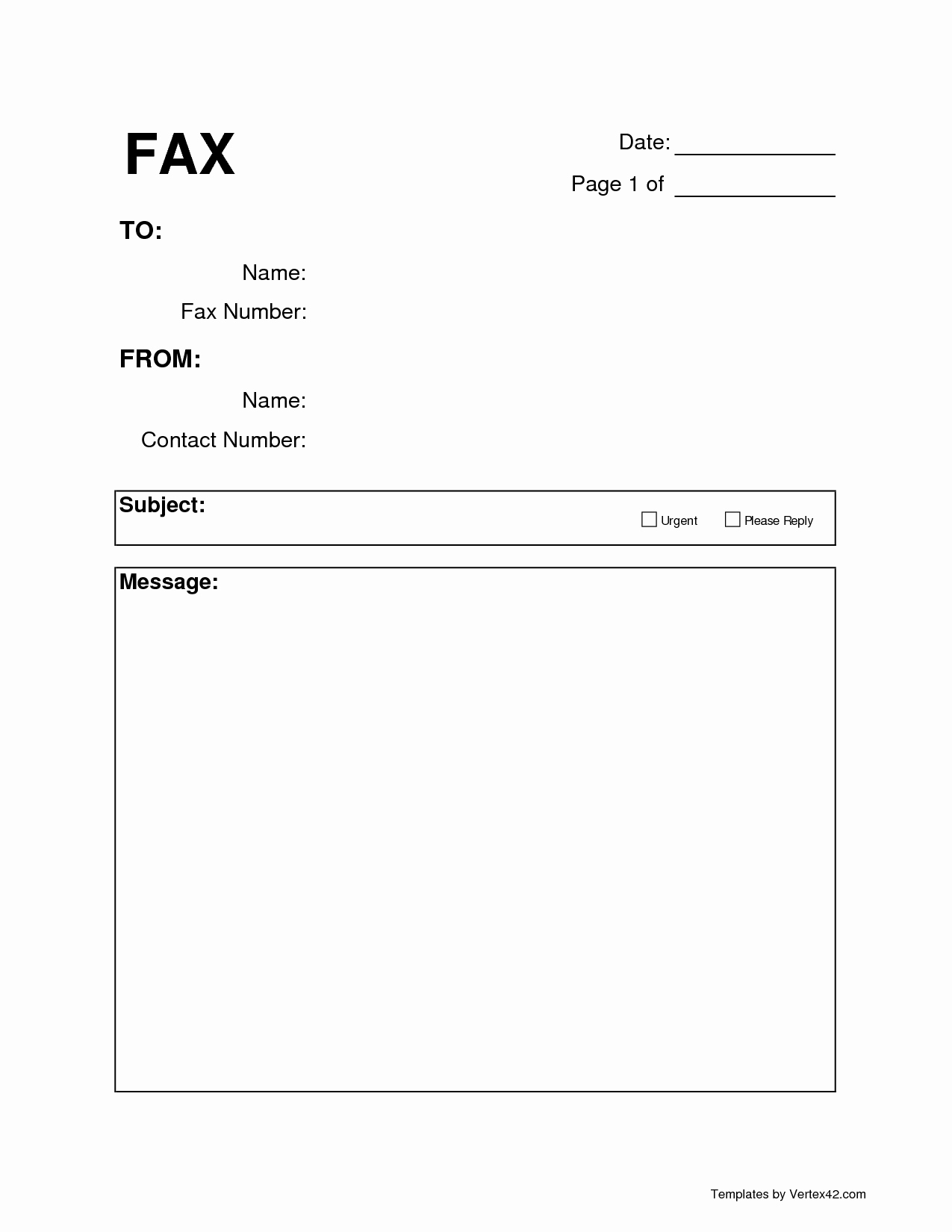 Fax Cover Sheet Pdf Free Best Of 7 Best Of Printable Fax Cover Sheet Pdf Fax Cover