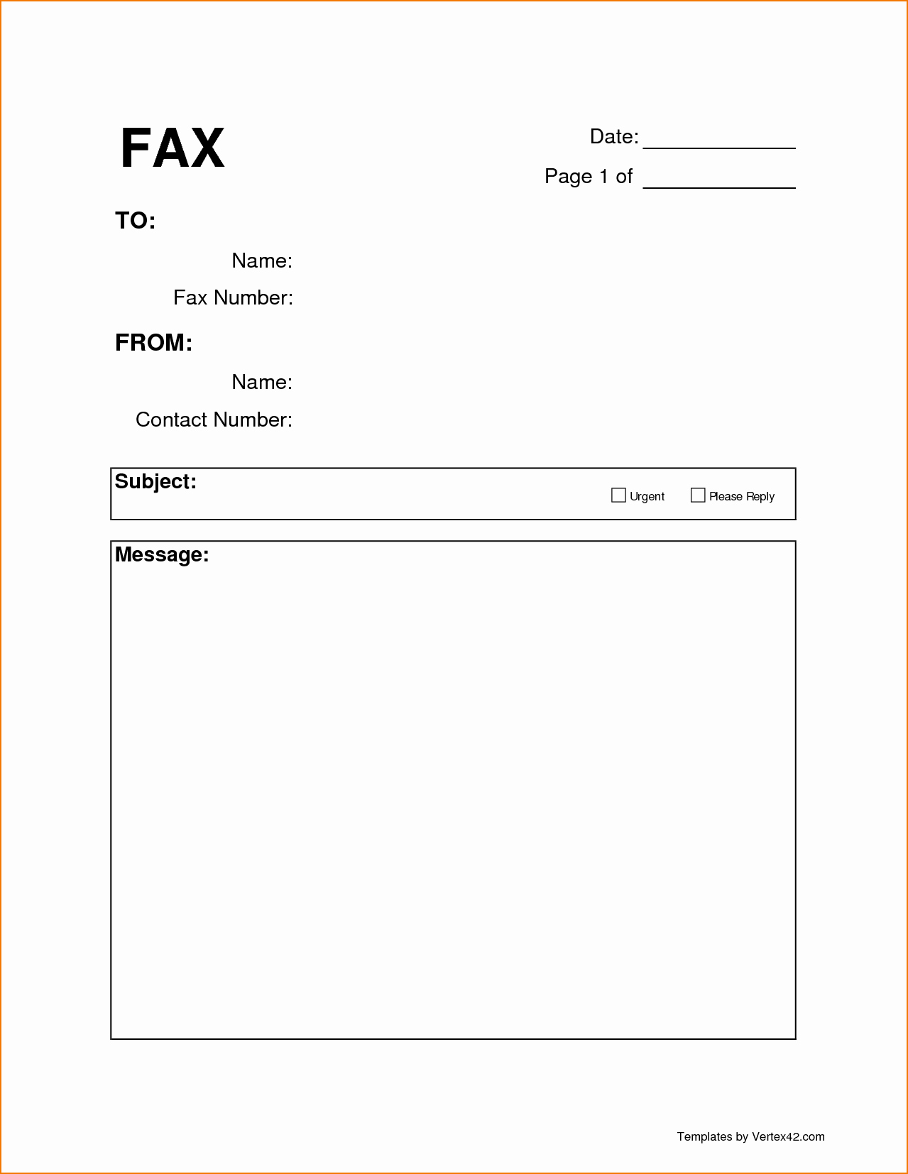 Fax Cover Sheet Pdf Free Lovely 5 Free Printable Fax Cover Sheets