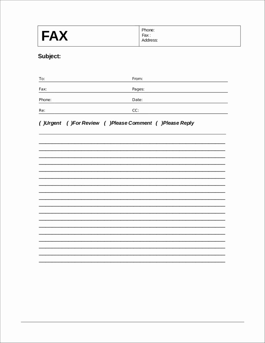 Fax Cover Sheet Pdf Free Unique 2019 Fax Cover Sheet Template Fillable Printable Pdf