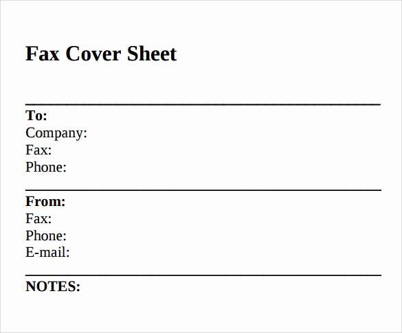 Fax Cover Sheet Printable Free Beautiful 12 Sample Standard Fax Cover Sheets