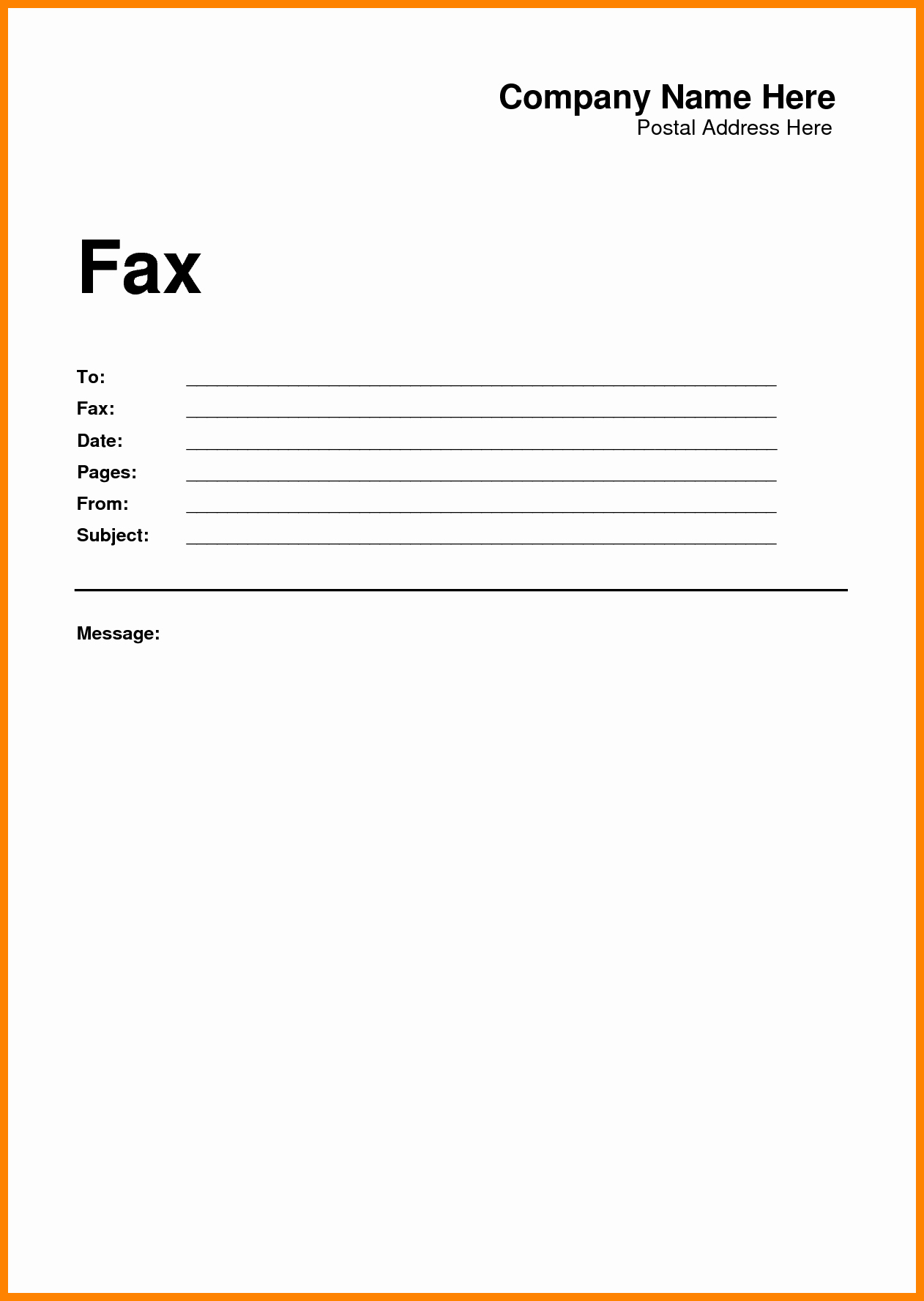 Fax Cover Sheet Sample Pdf Best Of 6 Free Fax Cover Sheet