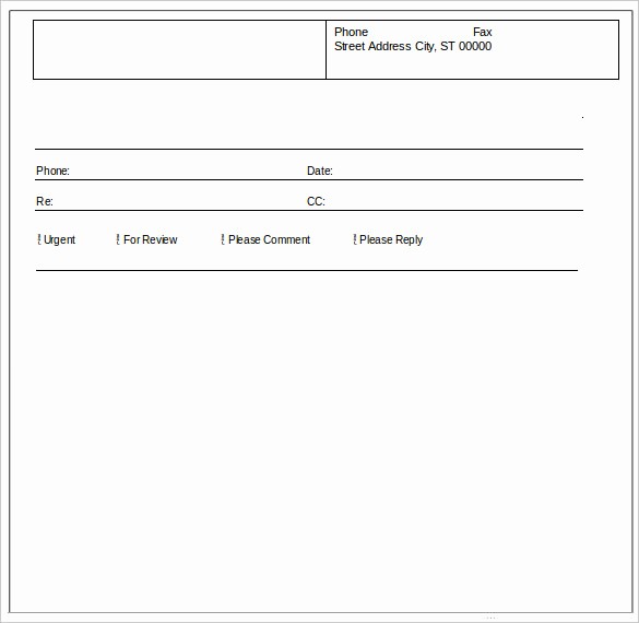 Fax Cover Sheet Sample Template Inspirational 11 Fax Cover Sheet Doc Pdf