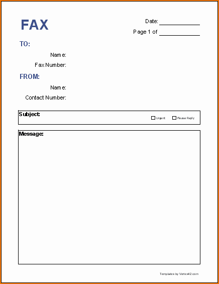Fax Cover Sheet Template Microsoft Elegant 4 Free Fax Cover Letter