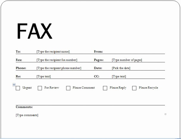 Fax Cover Sheet Template Microsoft Unique Fax Cover Sheet Templates Word Templates Docs