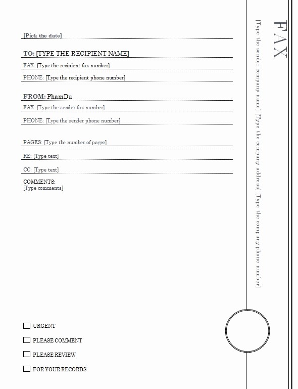 Fax Cover Sheet with Logo Luxury Fax Cover Sheet with oriel theme