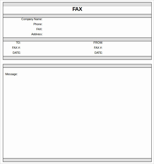 Fax Cover Sheets Microsoft Word Luxury 11 Fax Cover Sheet Doc Pdf