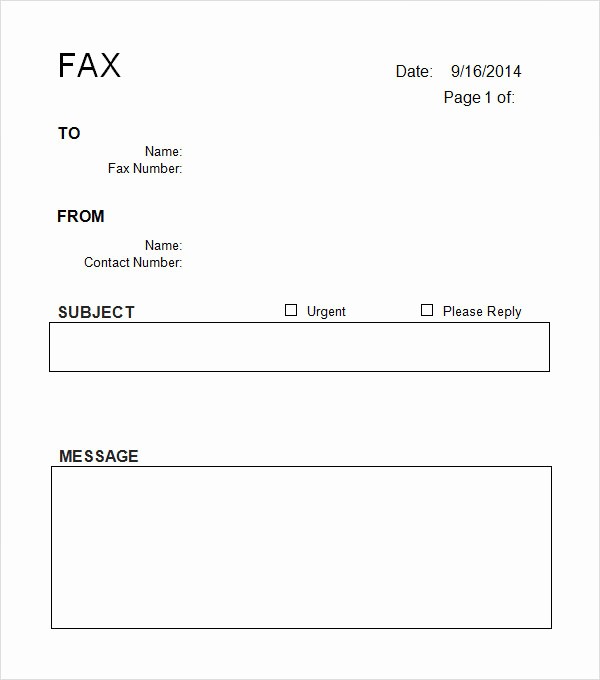 Fax Cover Sheets Microsoft Word New Fax Cover Sheet Template Word