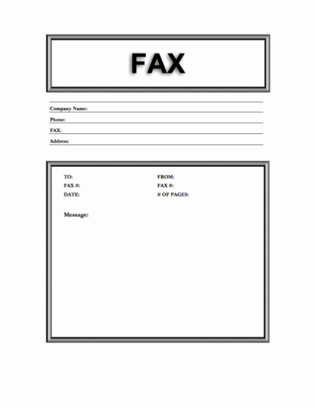 Fax Front Cover Sheet Template Fresh Printable Fax Cover Sheet Letter Page Template Pdf