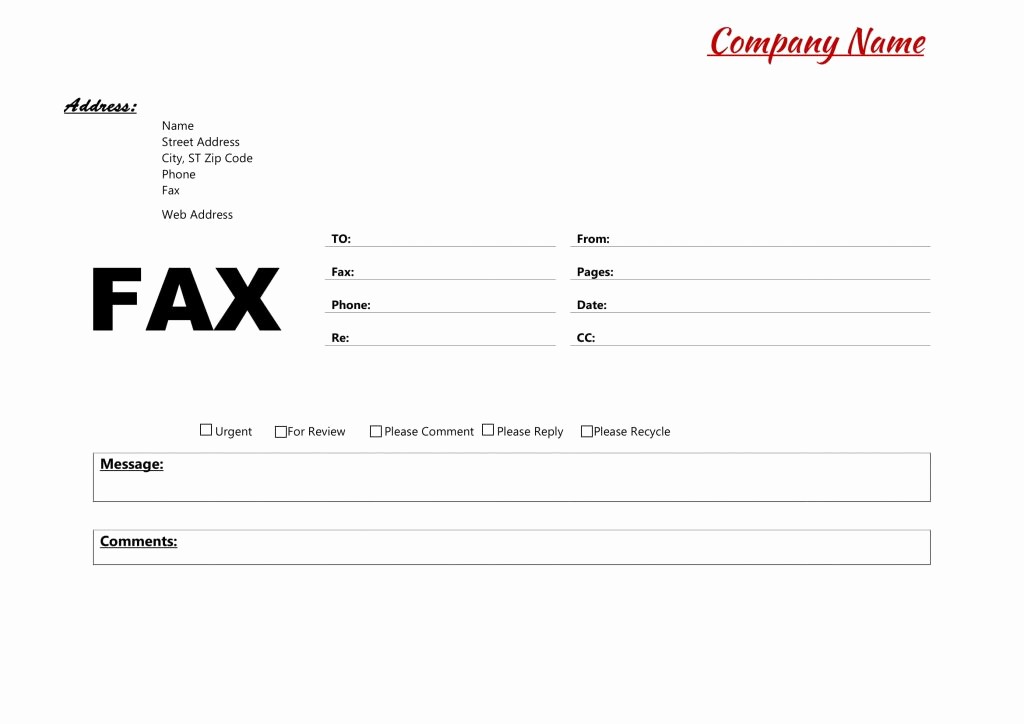 Fillable Fax Cover Sheet Template Elegant Fax Cover Sheet Template Page Sample Pdf Standard Free
