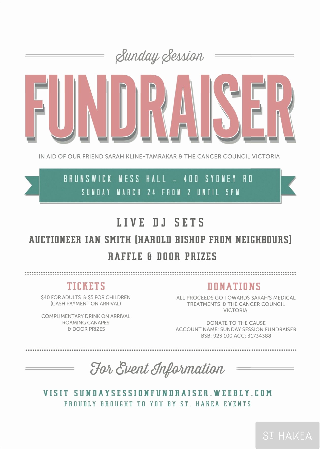 Flyers for Fundraisers Template Free Inspirational Sunday Session Fundraiser event Flyer Proudly Bought to
