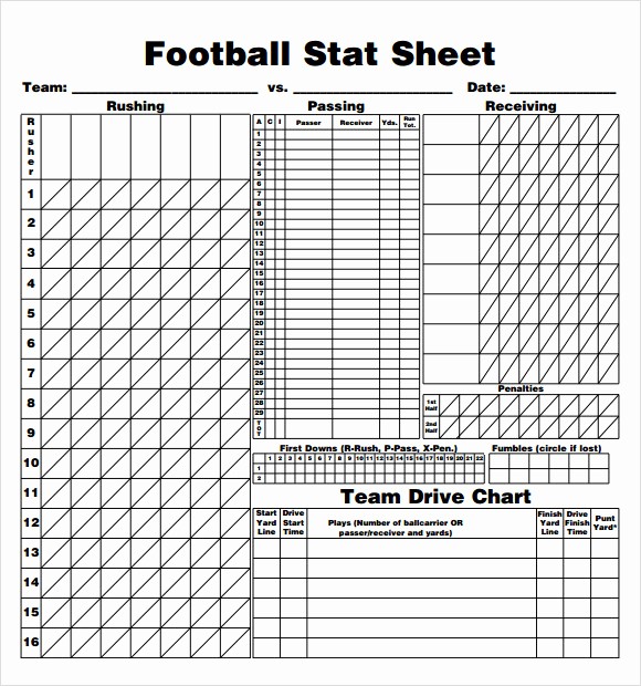 Football Team Sheet Template Download Awesome 13 Sample Football Score Sheet Templates