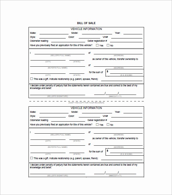 For Sale as is form Luxury Bill Of Sale form – 10 Free Word Excel Pdf format