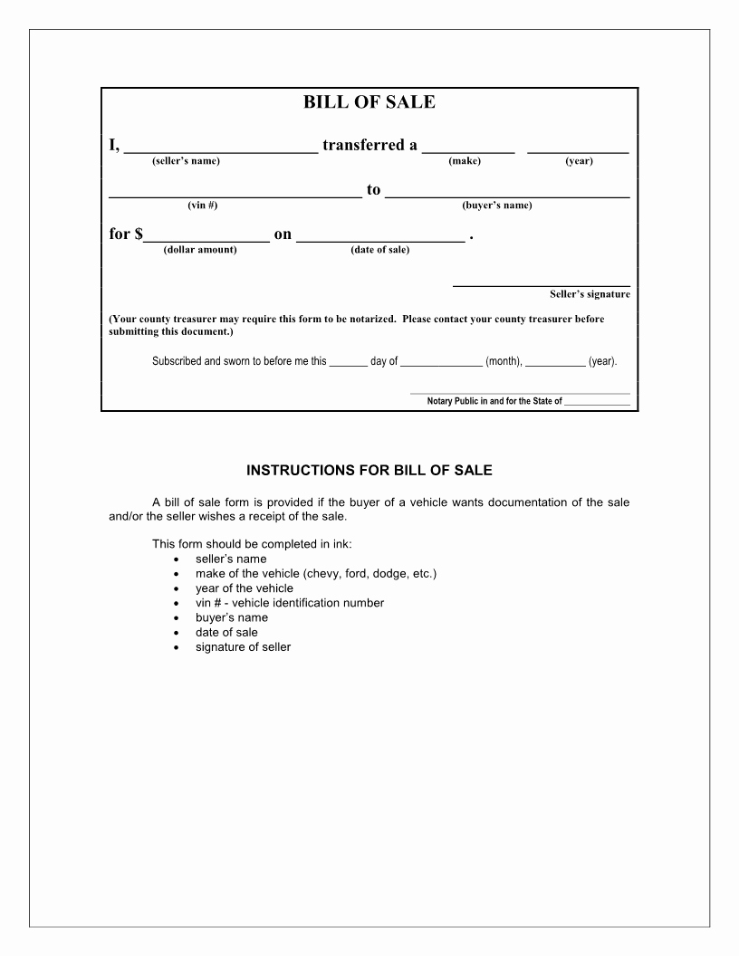 Form for Bill Of Sale Inspirational Free Iowa Bill Of Sale form Download Pdf