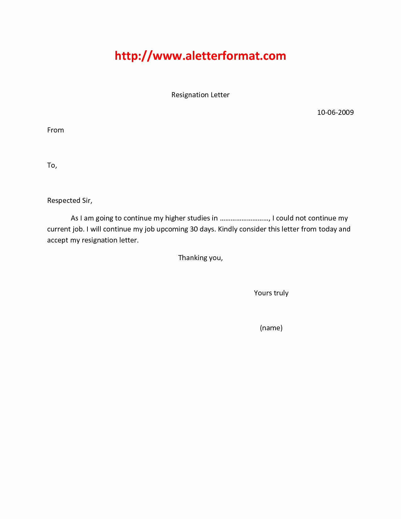 Format A Letter In Word Inspirational 5 Resignation Letter for Marriage Reason