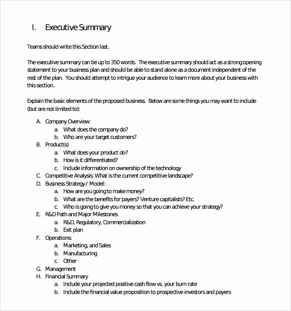 Format for An Executive Summary Elegant 9 Executive Summary Templates for Free Download