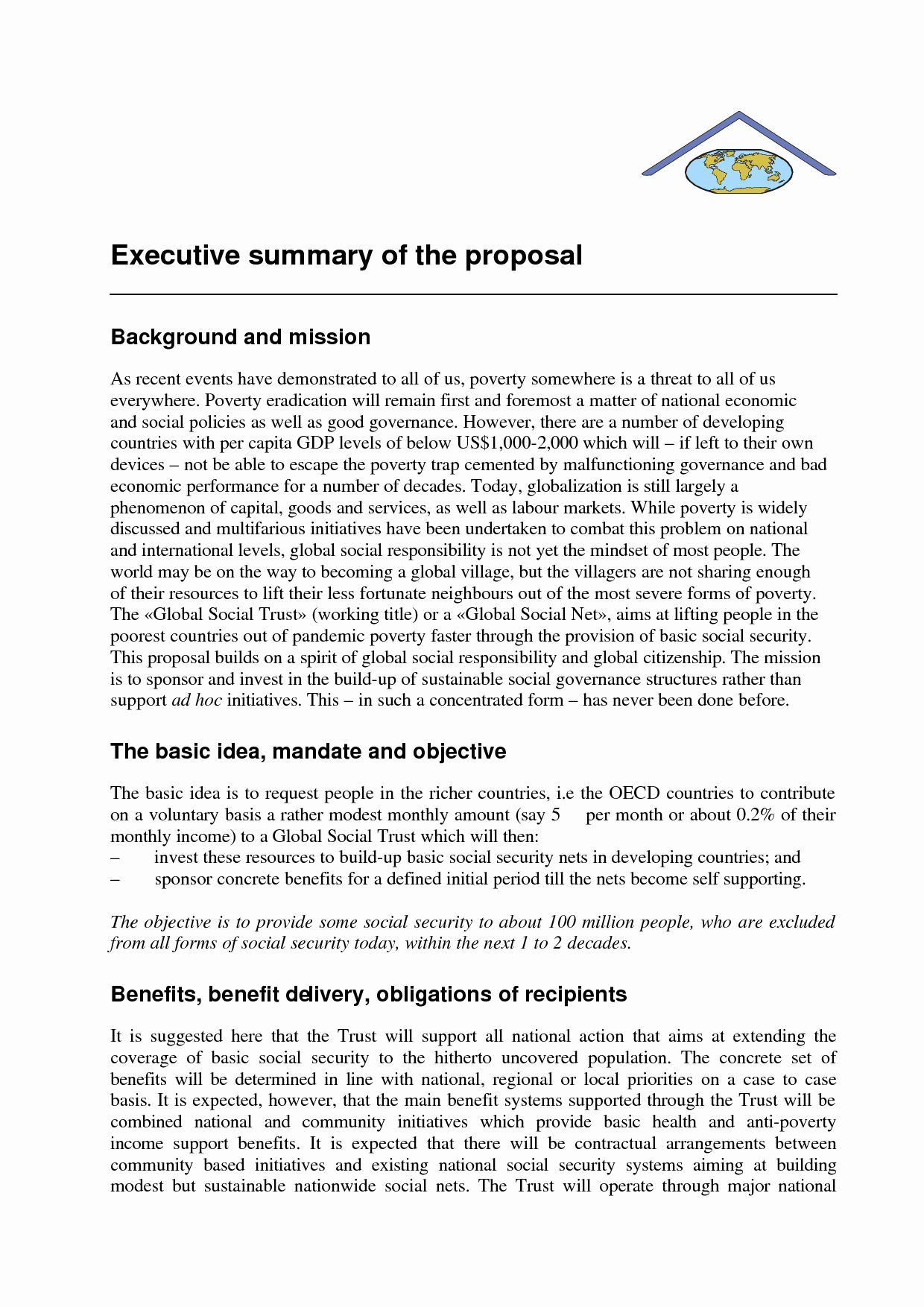 50 Format For An Executive Summary Ufreeonline Template