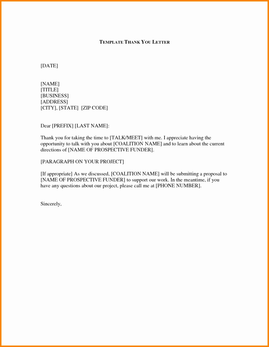 Format for formal Business Letter New formal Thank You Business Letter Sample – Letter format