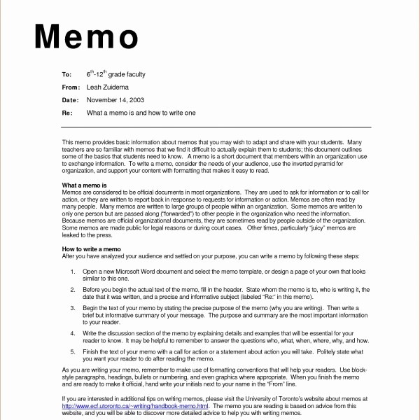 Format Of A Business Memorandum Lovely Business Memo Examples Inter Fice Sample Wednesday May